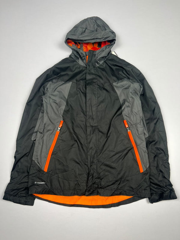 Hooded Outdoor Jacket with Orange Zip Details