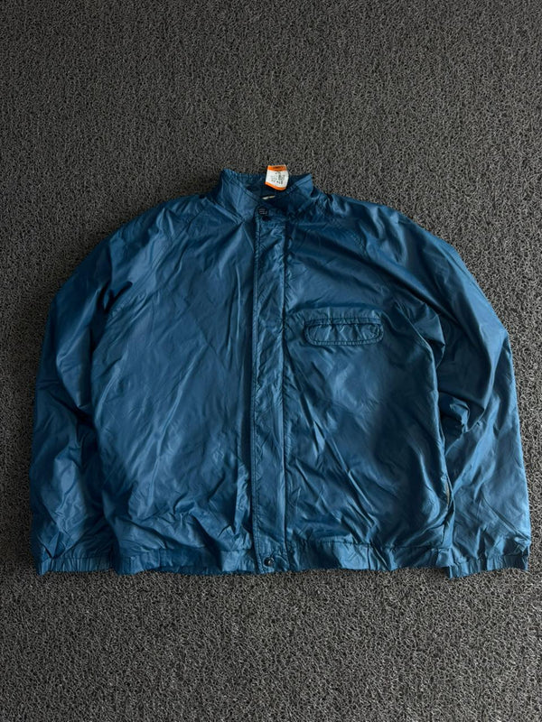 Vintage Teal Blue Lightweight Windbreaker Jacket