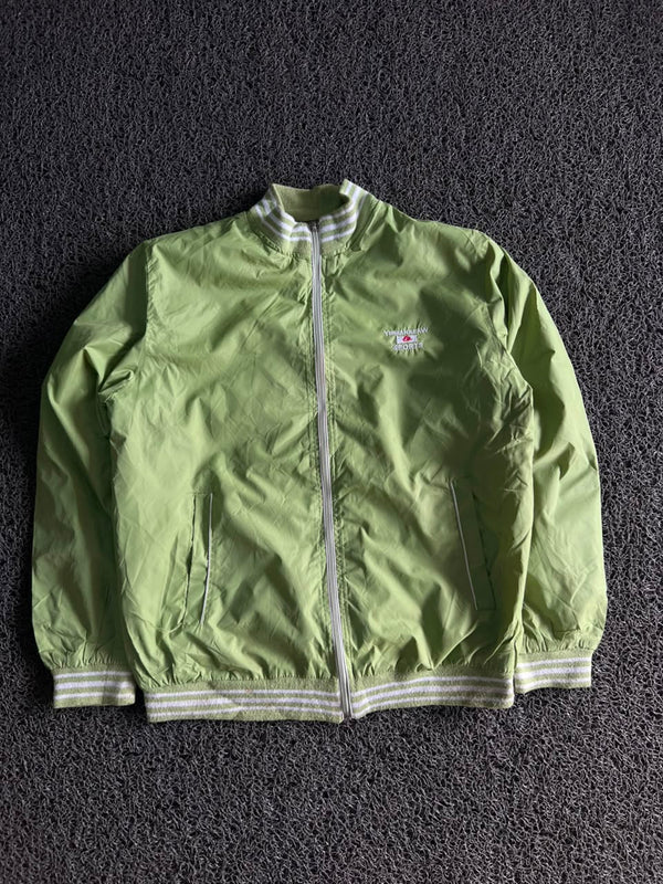 Lightweight Green Casual Bomber Jacket
