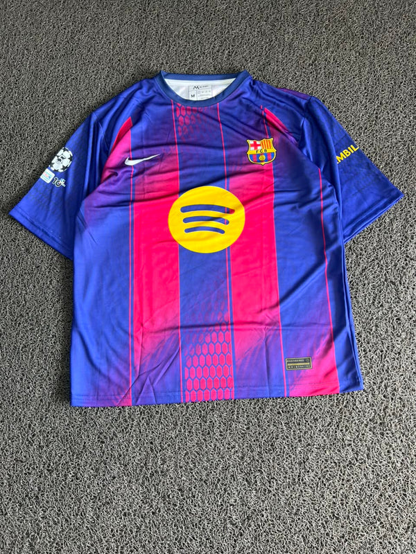 FC Barcelona 2024/25 Home Jersey – Lamine Yamal #10 | Blue & Red Football Five Sleeve Jersey