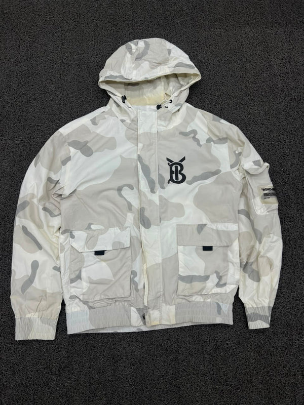 Vintage Camouflage Hooded Windbreaker Jacket | Lightweight Streetwear