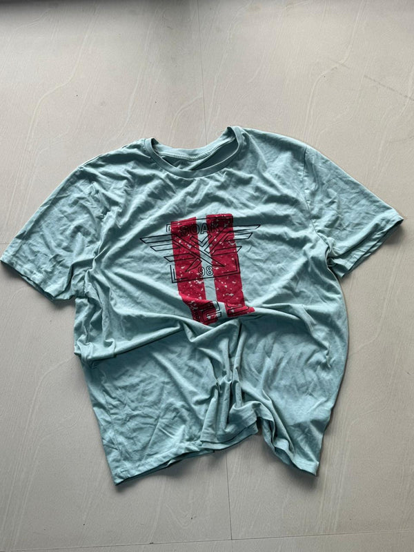 Men's SOAR 98 Graphic Printed Oversized Round Neck Cotton T-Shirt(⚠️ Small Damage)