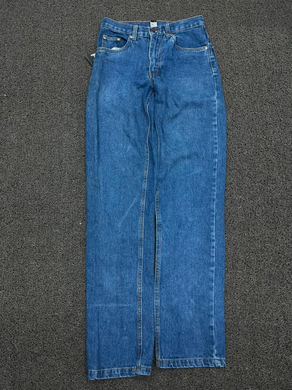 Vintage Dark Blue Straight Leg Thrift Jeans