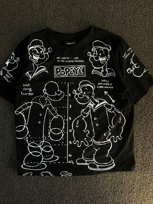 Popeye Graphic Print T-Shirt