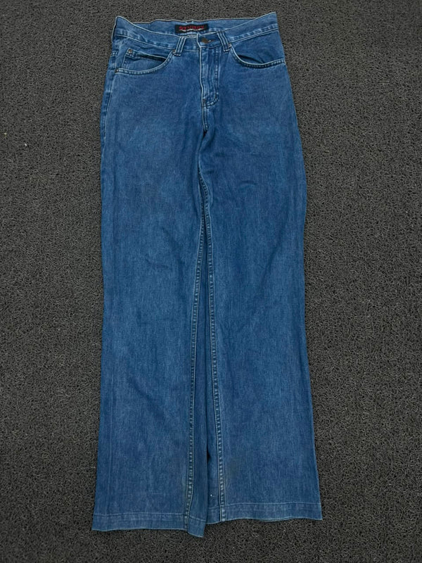 Vintage Blue Wide Leg Denim Jeans