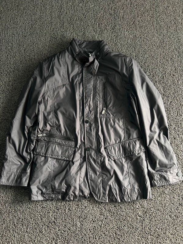 Men's Utility Field Jacket – Lightweight Stand Collar Multi-Pocket