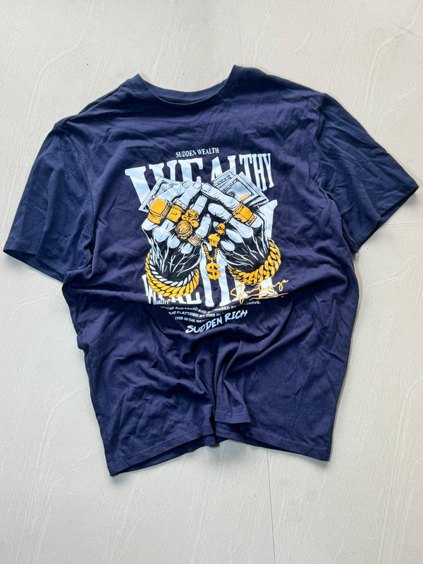 Sudden Wealth Graphic Oversized T-Shirt