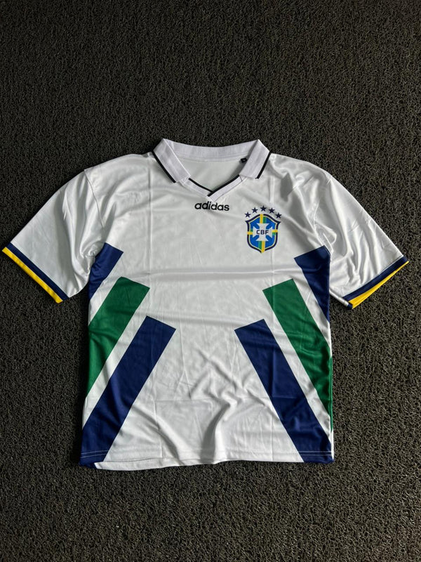 Vintage HAKA #8 Graphic Sports Five Sleeve Jersey – White, Green & Navy