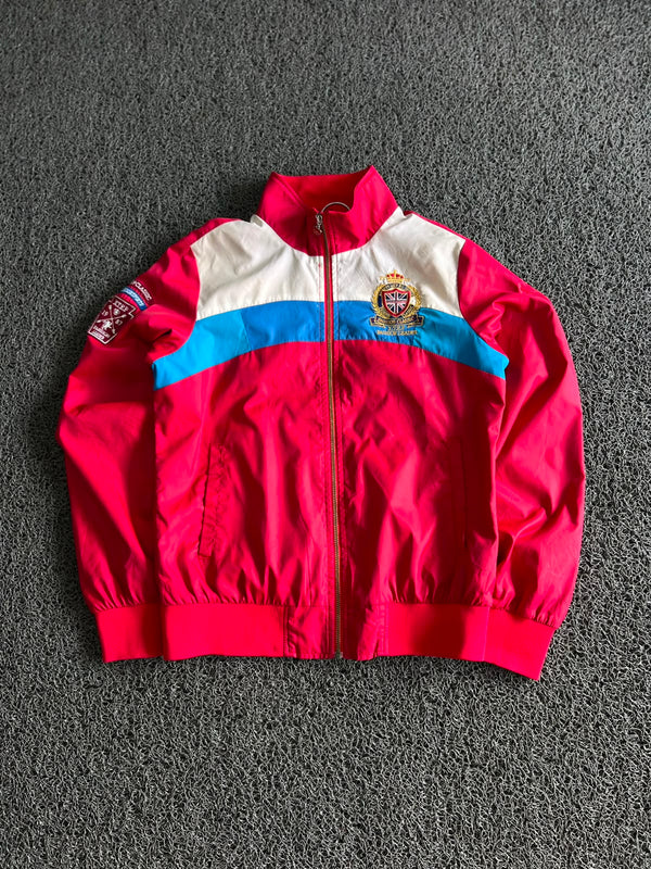 Vintage Racing Style Track Jacket – Embroidered Full Zip Jacket