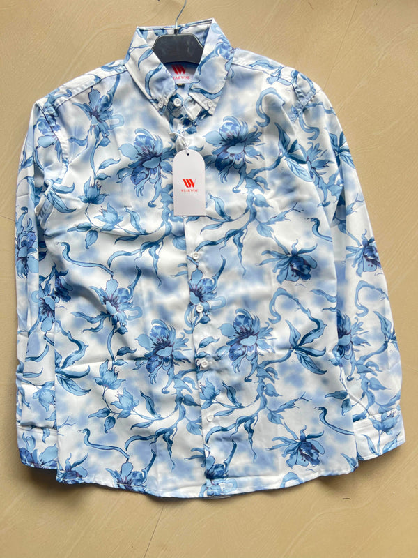 Premium Floral Print Button-Up Shirt