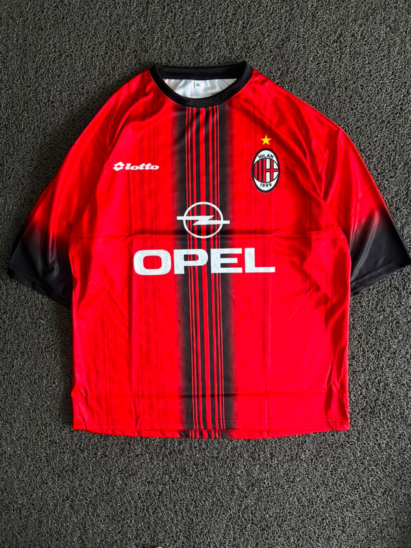 AC Milan Lotto Maldini #3 Home Football Five Sleeve Jersey