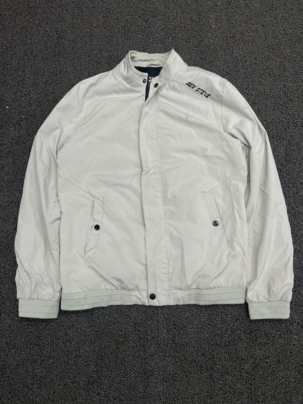 Stand Collar Lightweight Casual Jacket – Snap Button & Zip Front