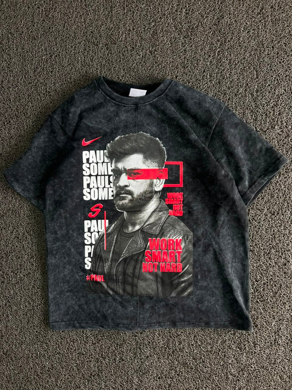 Paul Some Graphic Acid Wash T-Shirt