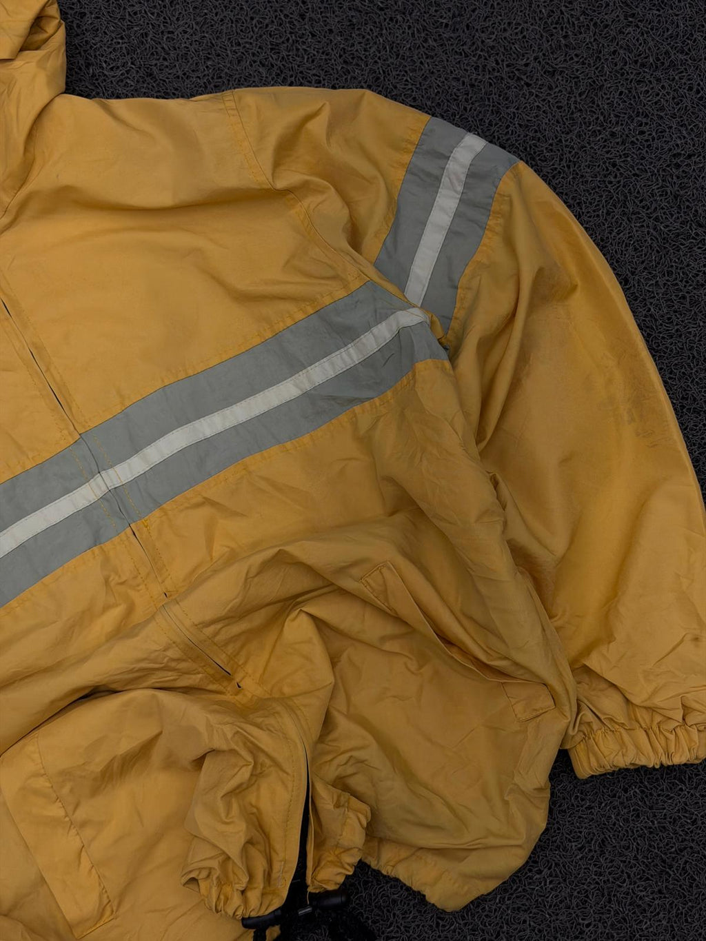 Vintage Mustard Reflective Windbreaker