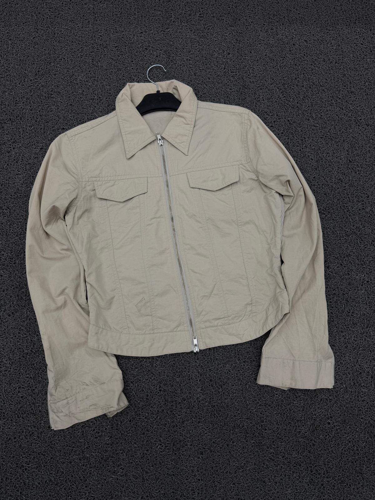 Sand Beige Cropped Utility Jacket