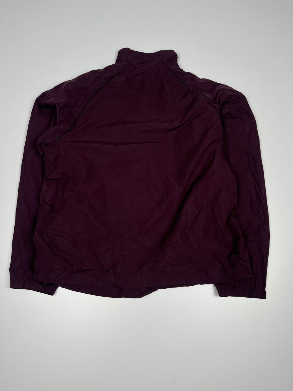 Quarter-Zip Lightweight Windbreaker Jacket with High Neck and Zip Pockets