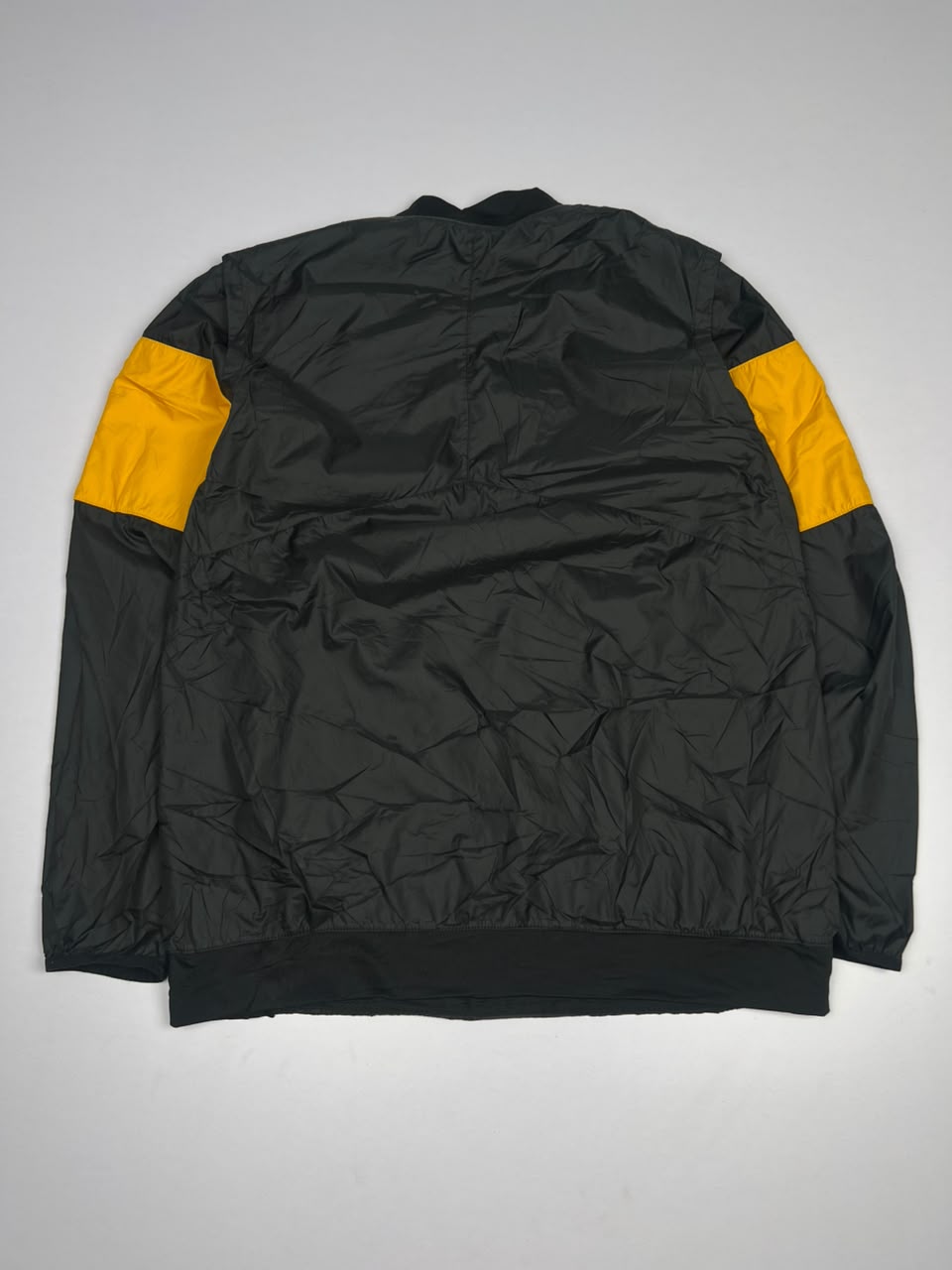 Black and Yellow Nike Ohio Dominican Soccer Quarter-Zip Windbreaker Jacket