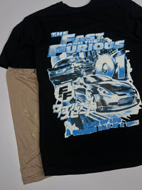 Fast & Furious 01 Graphic Print Layered Dr Sleeve T-Shirt – Thriftwear ⚠️ Small Stains