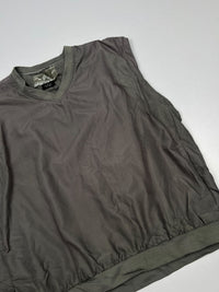 Vintage Sleeveless V-Neck Windbreaker Jacket