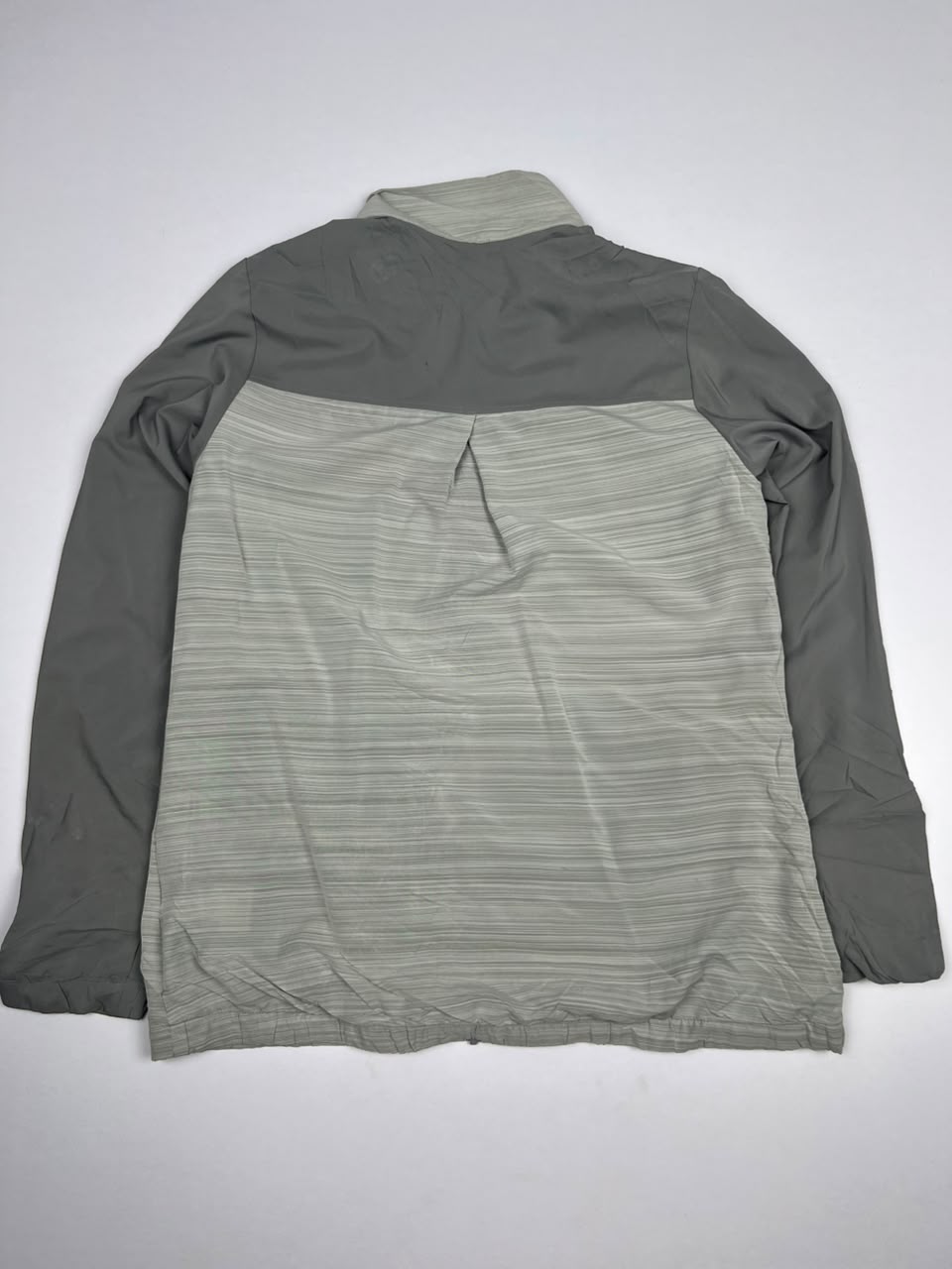Grey Adidas WJ Lacrosse Full-Zip Sports Jacket with Striped Design