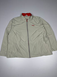 Wendy’s Full-Zip High Neck Lightweight Windbreaker Jacket with Red Detailing