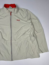 Wendy’s Full-Zip High Neck Lightweight Windbreaker Jacket with Red Detailing