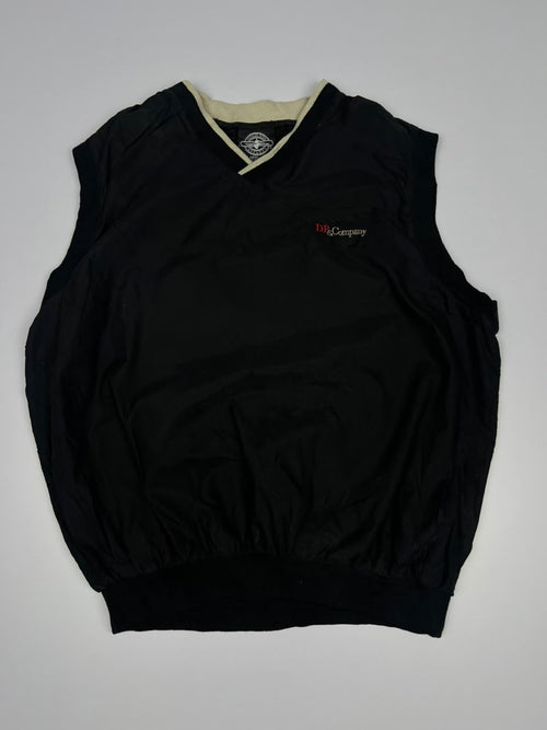 DP & Company Sleeveless V-Neck Pullover Vest with Logo Embroidery