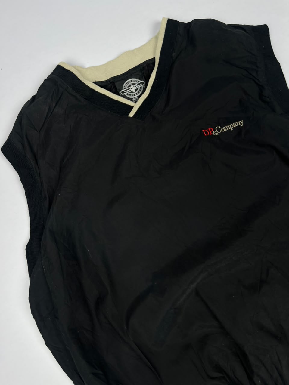 DP & Company Sleeveless V-Neck Pullover Vest with Logo Embroidery