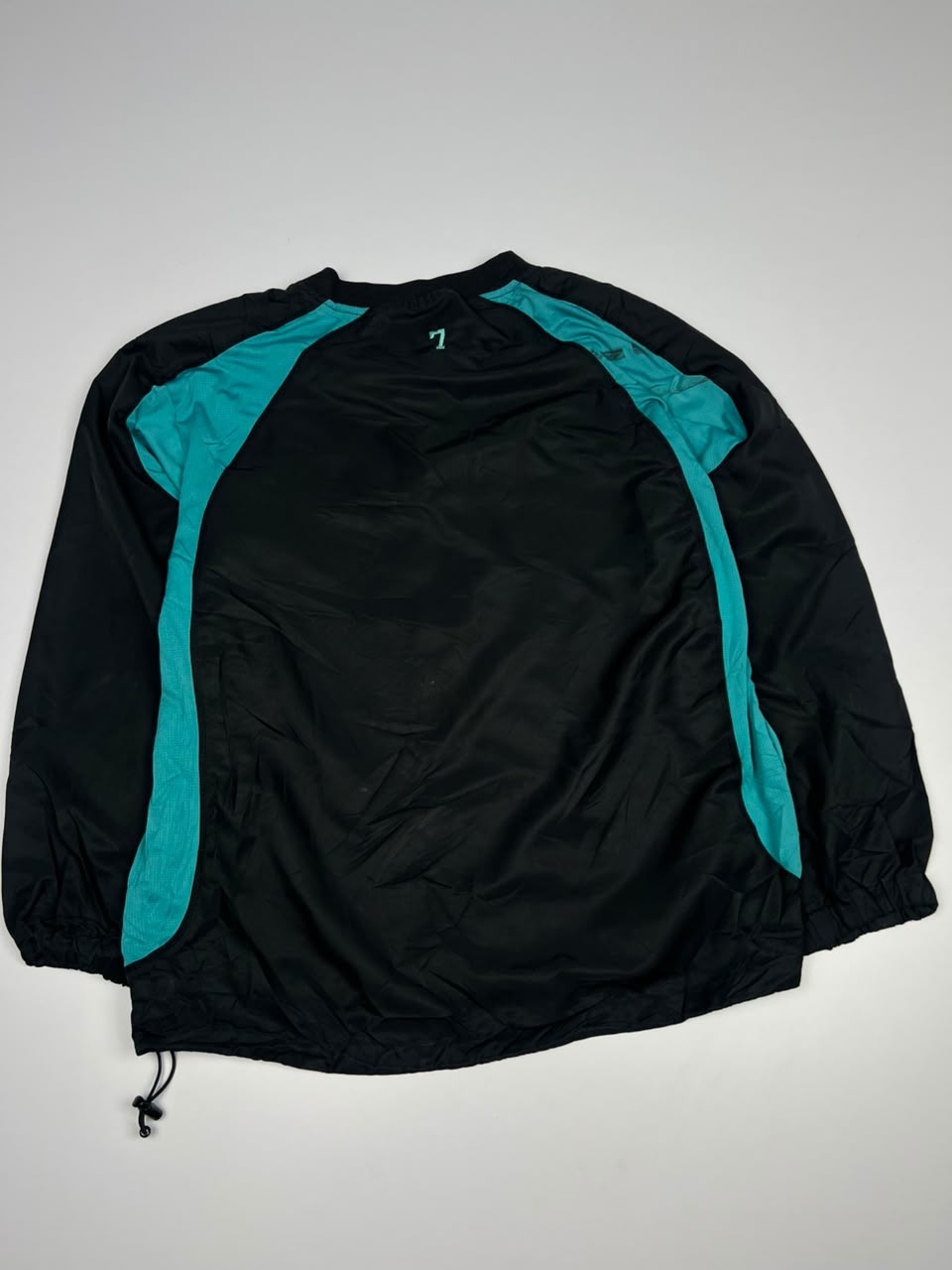 BH Sports Half-Zip Pullover Track Jacket with Contrast Panels ⚠️ Small Stains