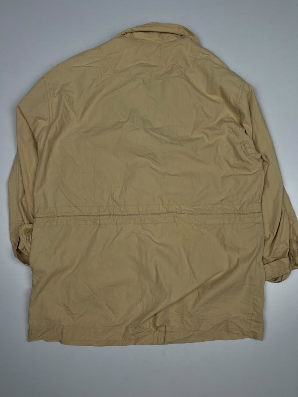 Vintage Beige Utility Field Jacket with Multi-Pocket Design – Thriftwear