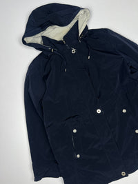 Hooded Winter Jacket with Snap Button Pockets