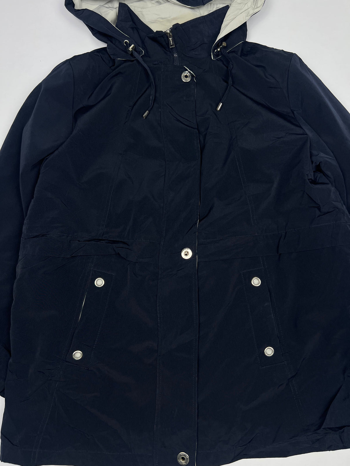 Hooded Winter Jacket with Snap Button Pockets