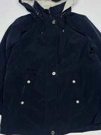 Hooded Winter Jacket with Snap Button Pockets