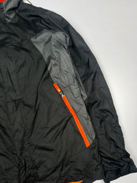 Hooded Outdoor Jacket with Orange Zip Details