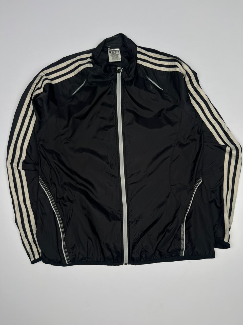 Track Jacket with Cream Triple Sleeve Stripes