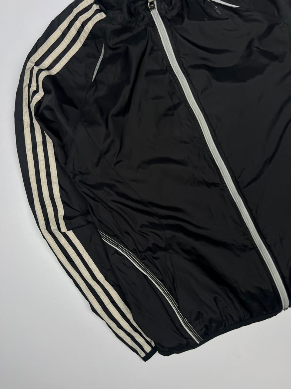 Track Jacket with Cream Triple Sleeve Stripes