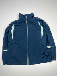 Men’s Full-Zip Athletic Windbreaker Jacket with Contrast White Paneling ⚠️ Small Stains