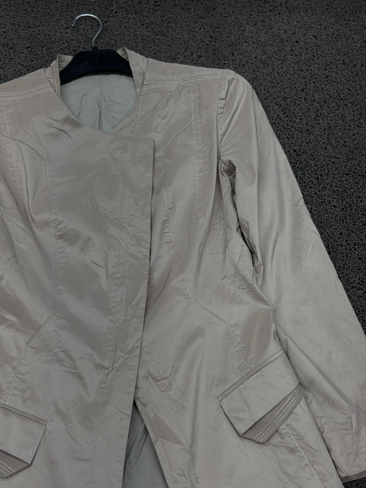 Pearl White Longline Jacket