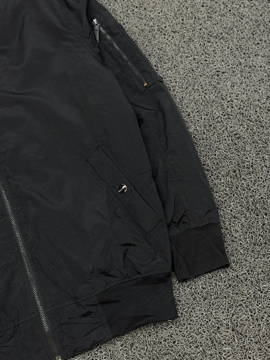 Classic Black Bomber Jacket