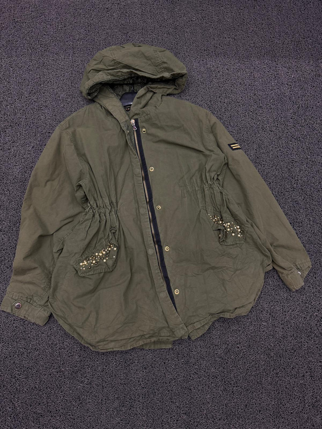 Olive Stud Utility Jacket