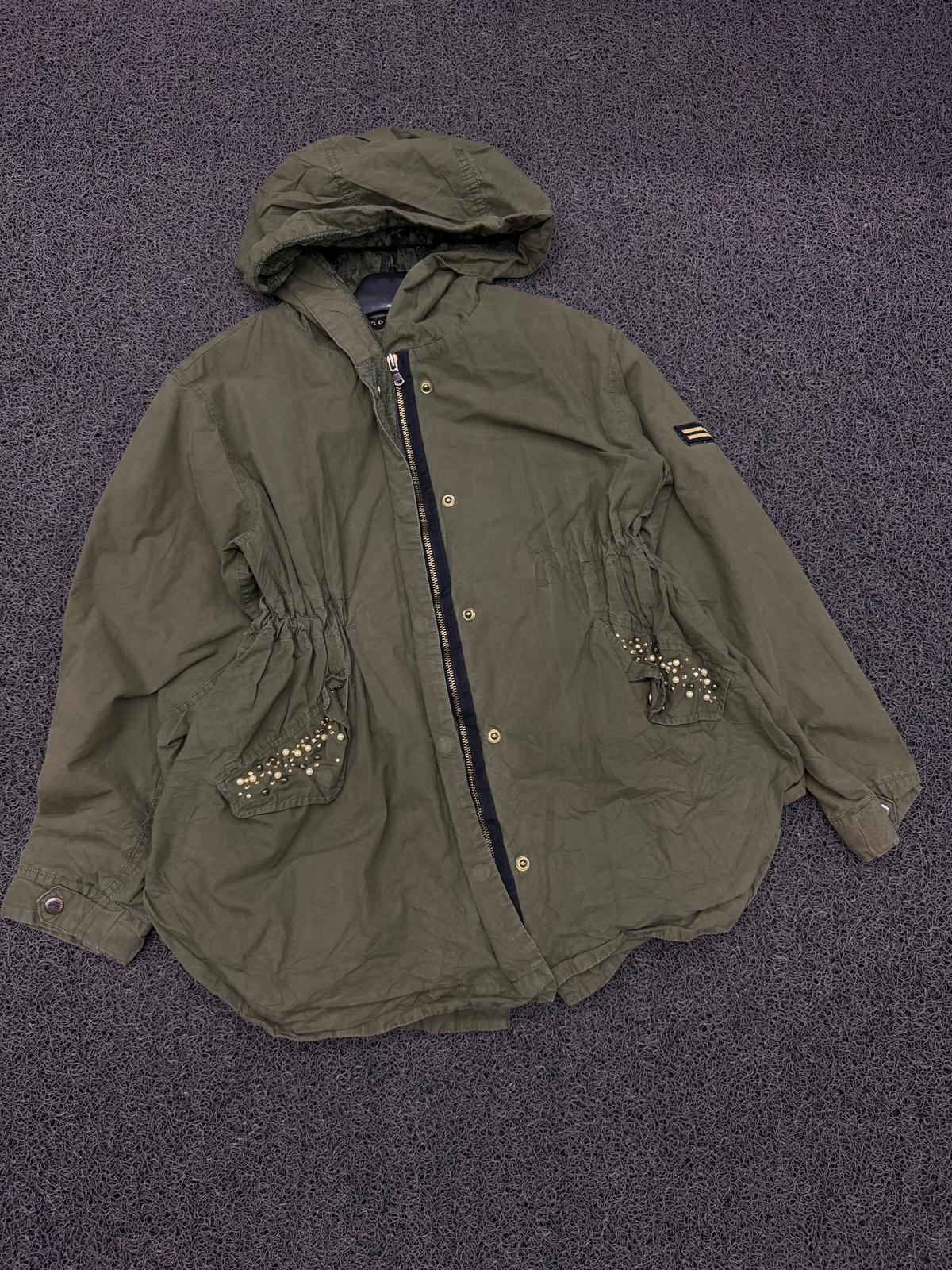 Olive Stud Utility Jacket