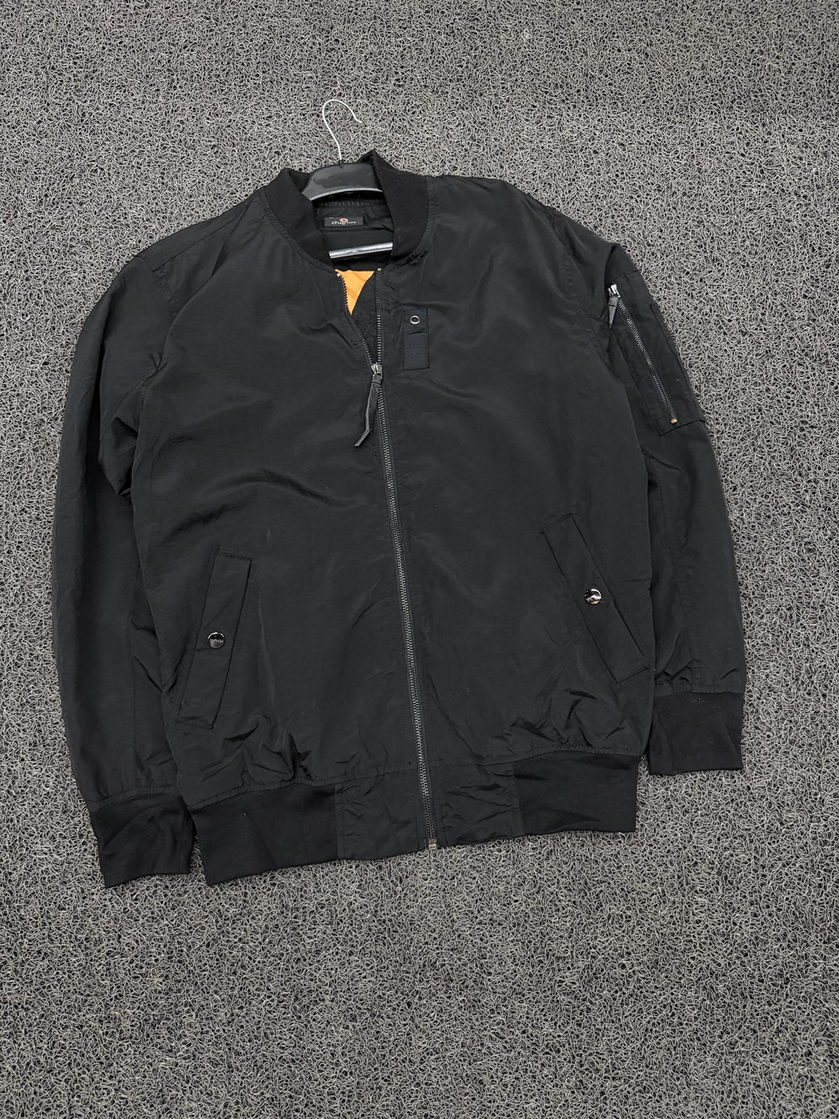 Classic Black Bomber Jacket