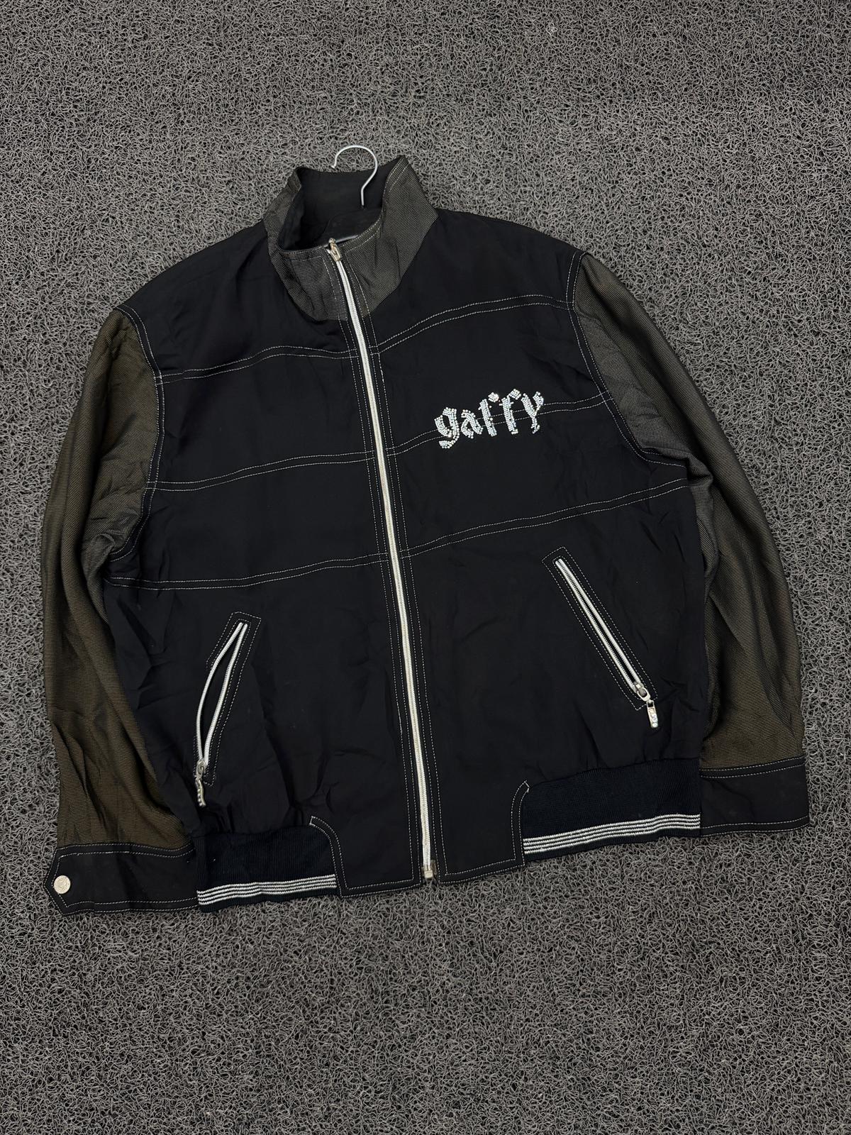 Black Contrast Zip-Up Jacket