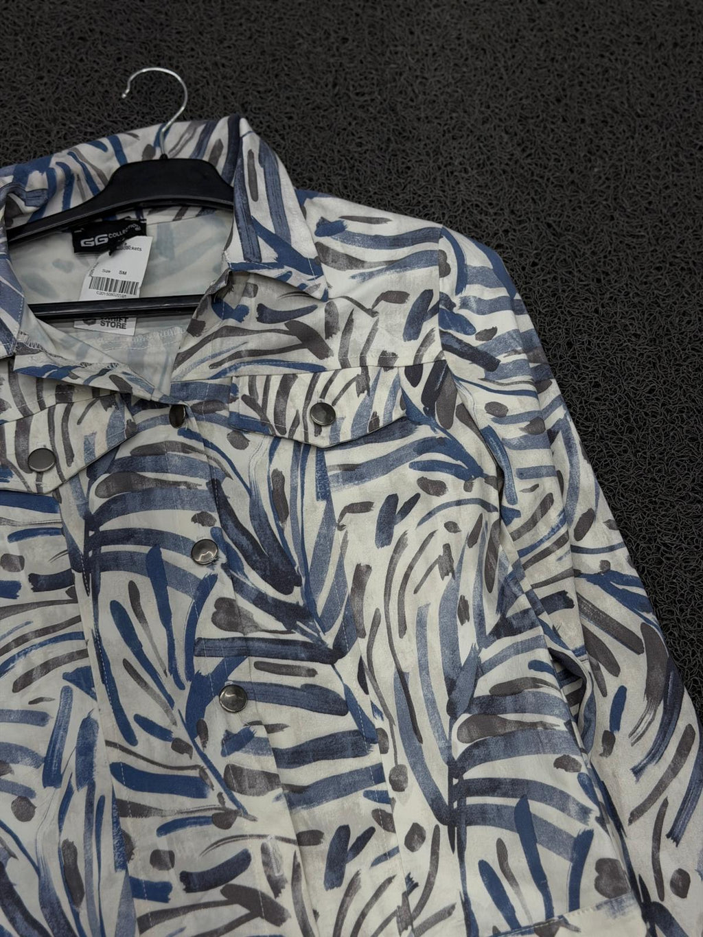 Ocean Breeze Abstract Print Jacket