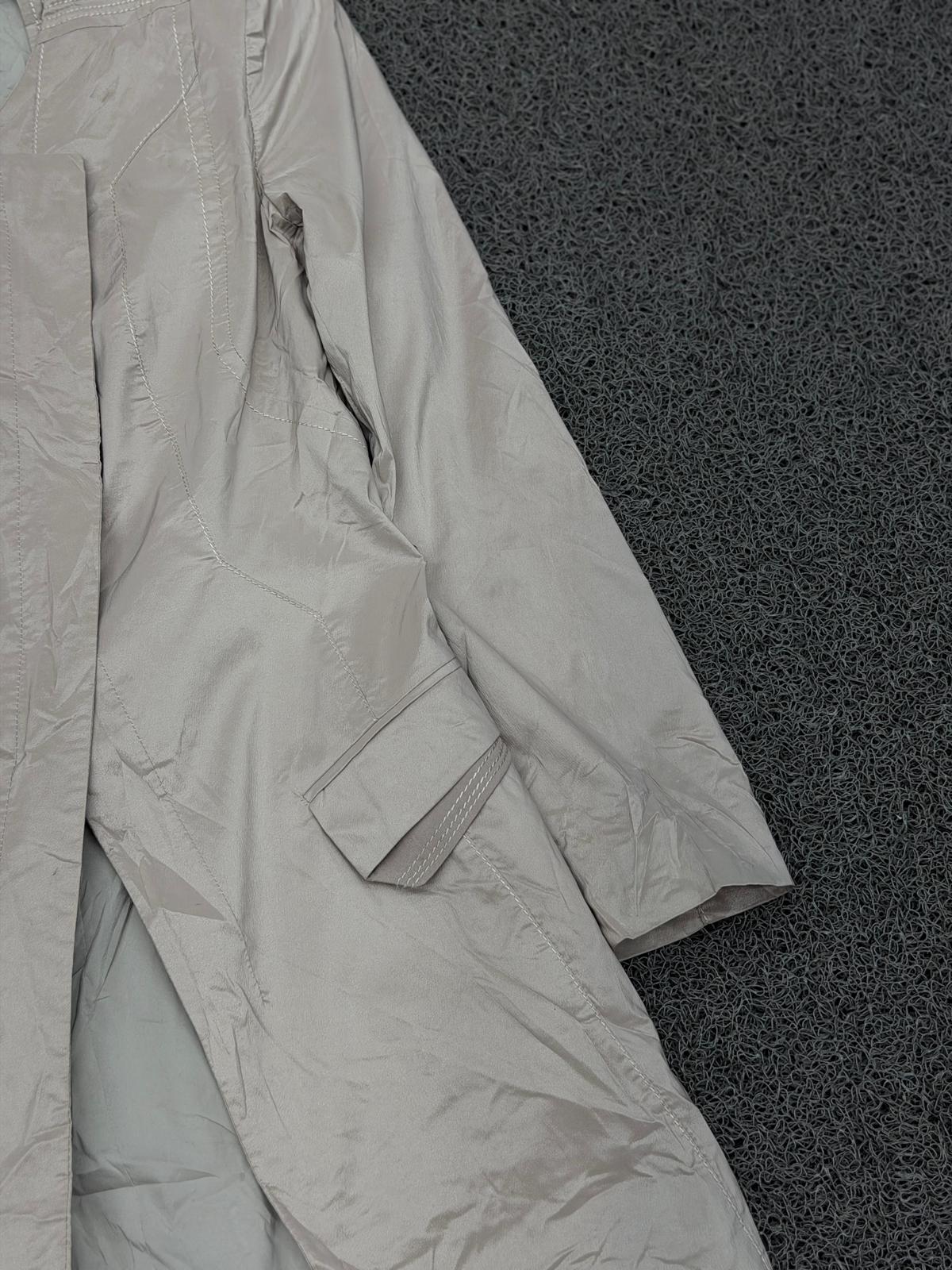 Pearl White Longline Jacket