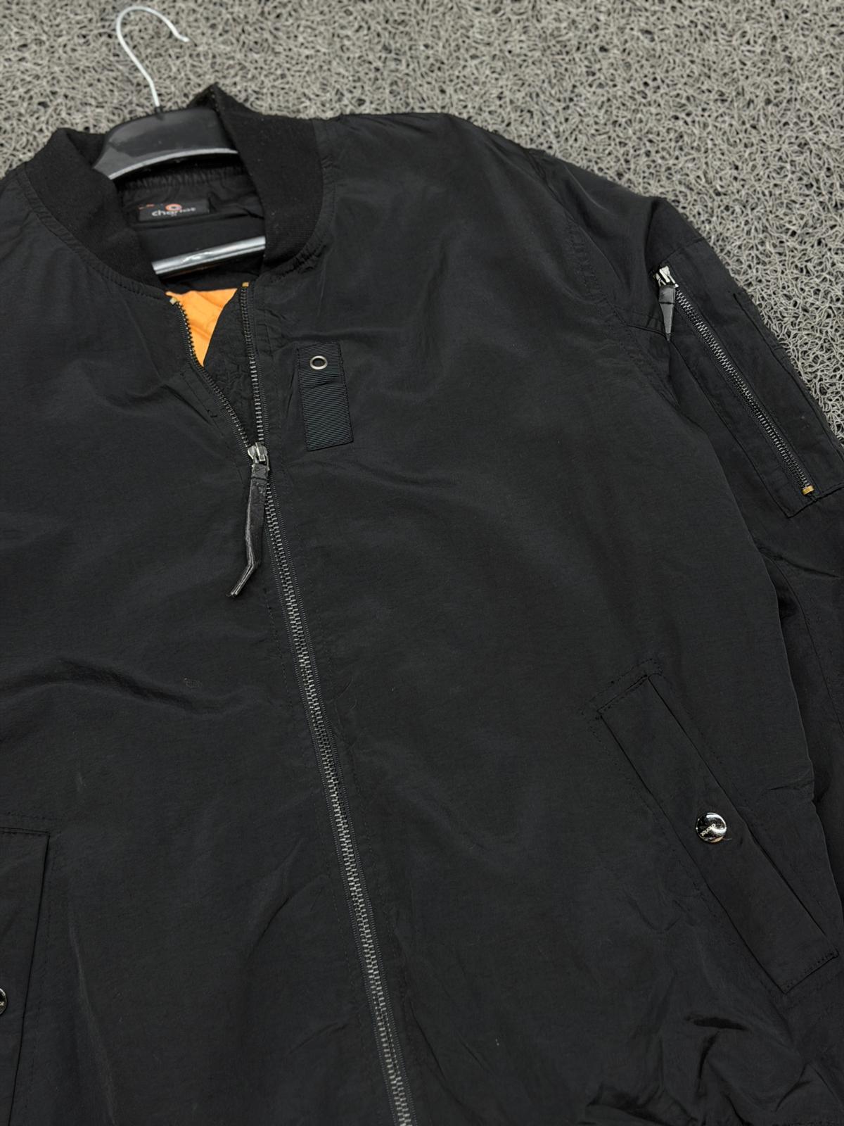 Classic Black Bomber Jacket