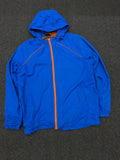 Royal Blue Hooded Windbreaker