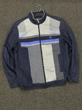 Vintage Geometric Pattern Track Jacket