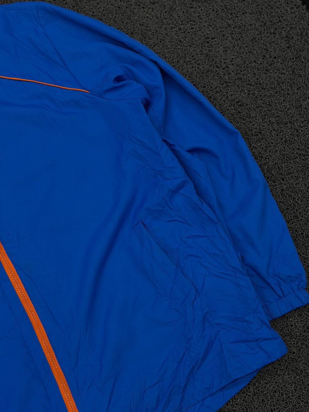 Royal Blue Hooded Windbreaker