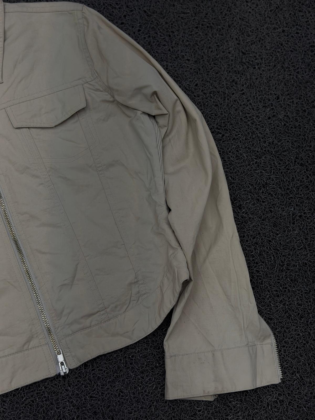 Sand Beige Cropped Utility Jacket